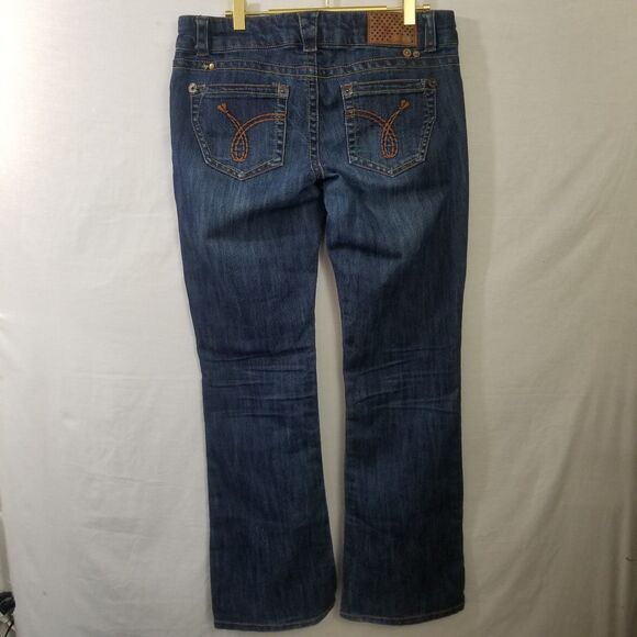 Juniors Jolt Jeans Size 11 Straight Boot Cut With Stretch 34/33 - Picture 1 of 16
